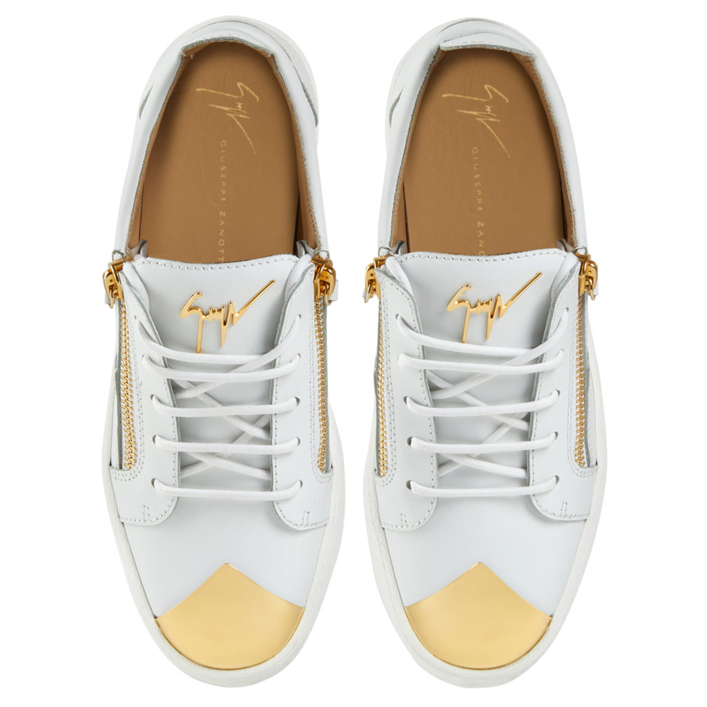 Giuseppe Zanotti FRANKIE STEEL Low Top Sneakers White (70943) (4)