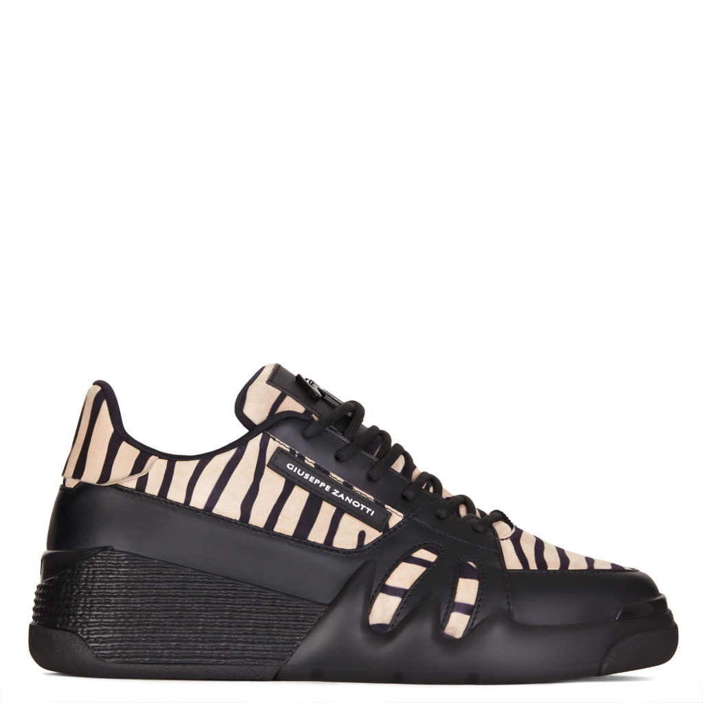 Giuseppe Zanotti TALON Low Top Sneakers Black and white (71075) (2)
