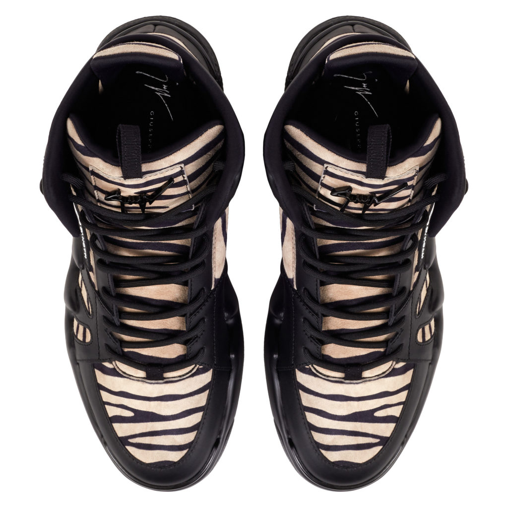 Giuseppe Zanotti TALON High Top Black and white (71091) (4)