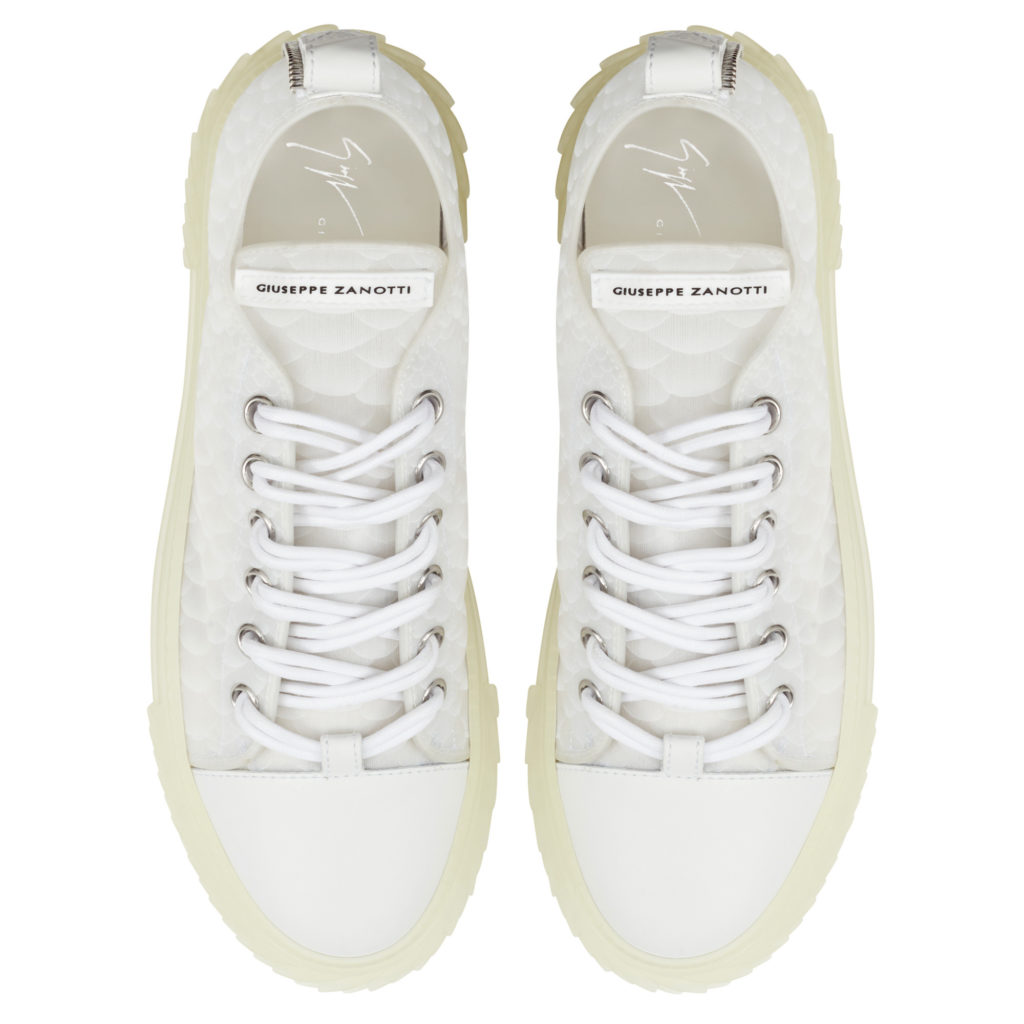 Giuseppe Zanotti BLABBER JELLYFISH Low Top Sneakers White (71545) (4)