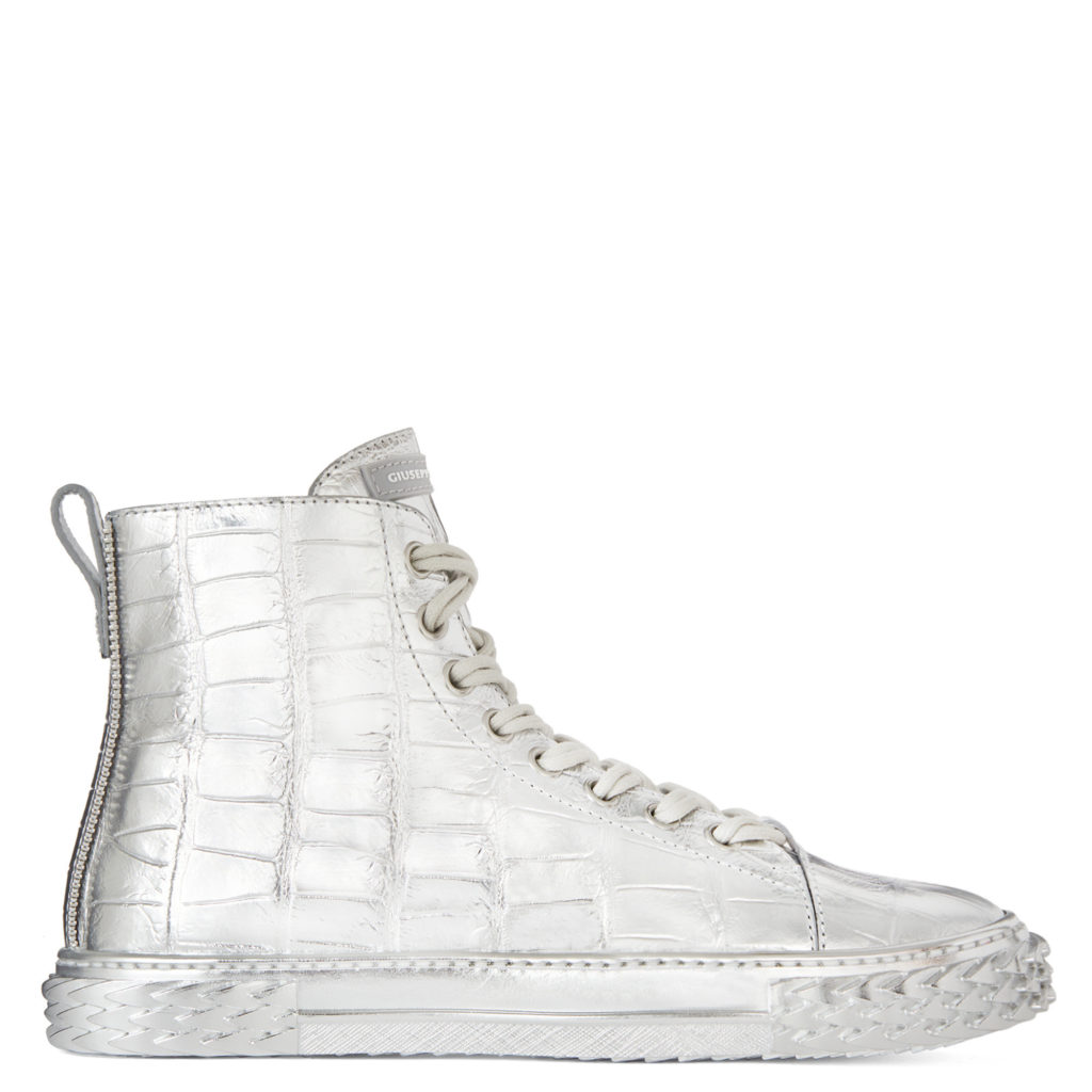 Giuseppe Zanotti BLABBER Mid Top Silver (84990) (2)