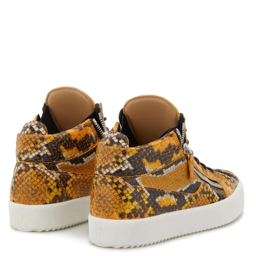 Giuseppe Zanotti KRISS Mid Top Sneakers Orange (24927) (3)