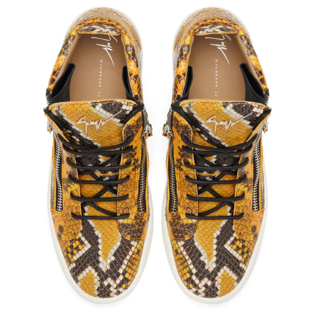 Giuseppe Zanotti KRISS Mid Top Sneakers Orange (24927) (4)