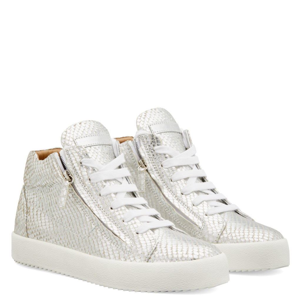 Giuseppe Zanotti JUSTY Mid Top Silver (17997)