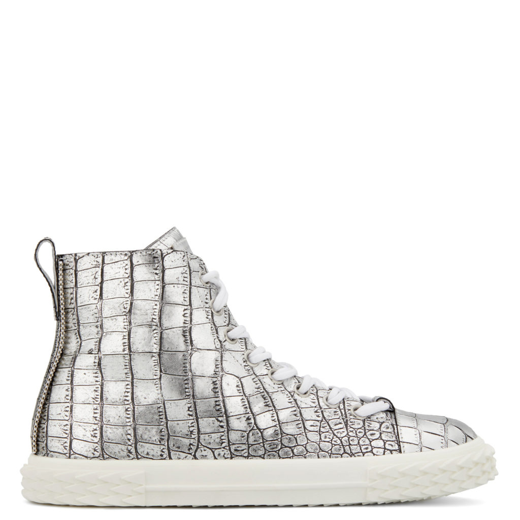 Giuseppe Zanotti BLABBER Mid Top Silver (25039) (2)