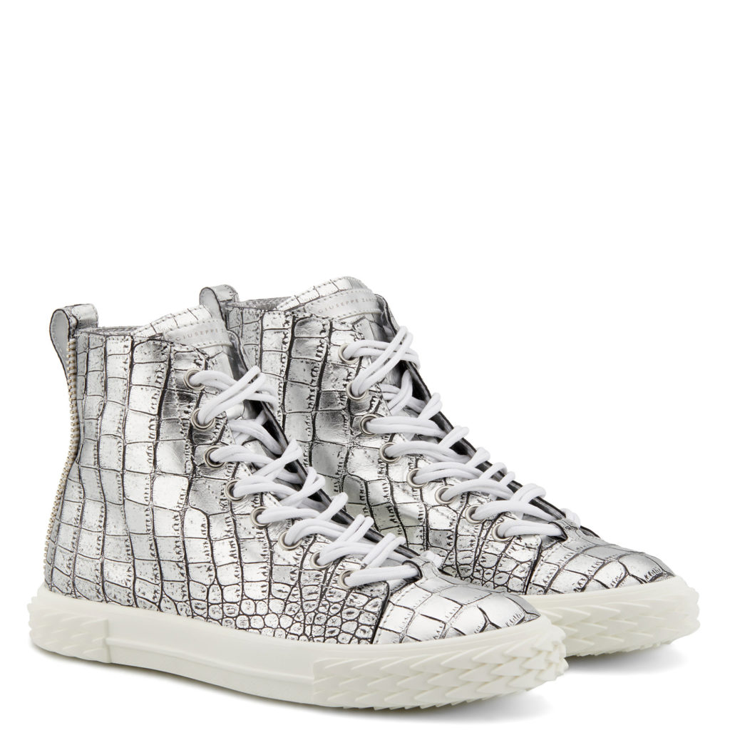 Giuseppe Zanotti BLABBER Mid Top Silver (25039)