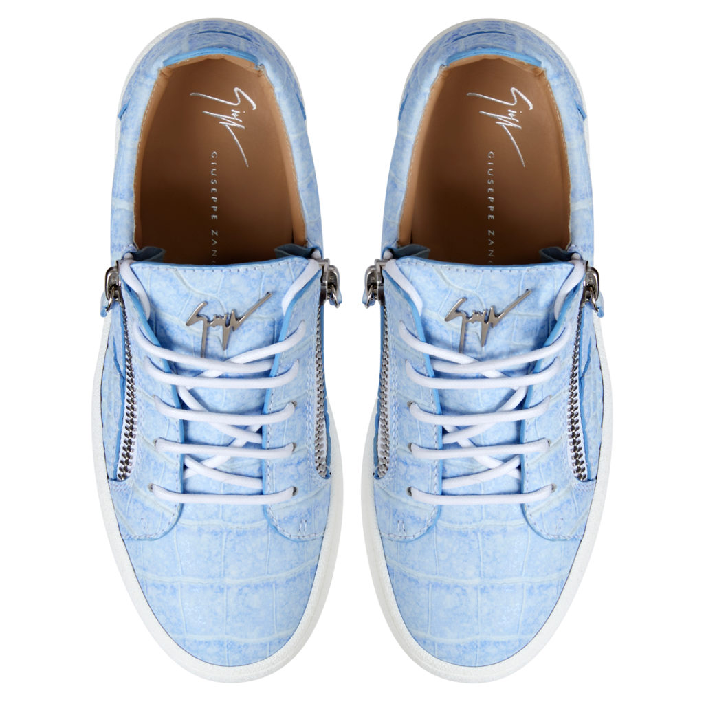 Giuseppe Zanotti GAIL Low Top Sneakers Blue (83087) (4)