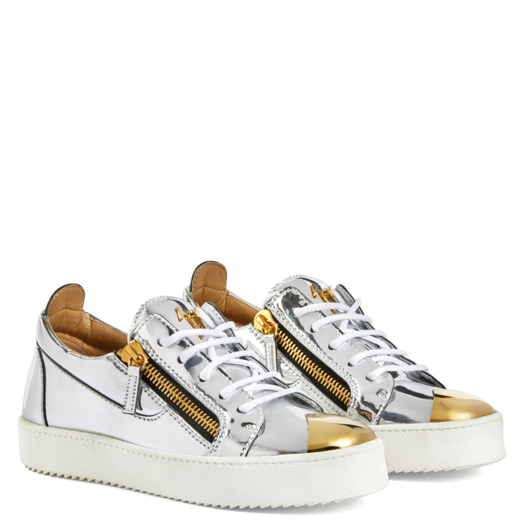 Giuseppe Zanotti GAIL STEEL Low Top Silver (72088)