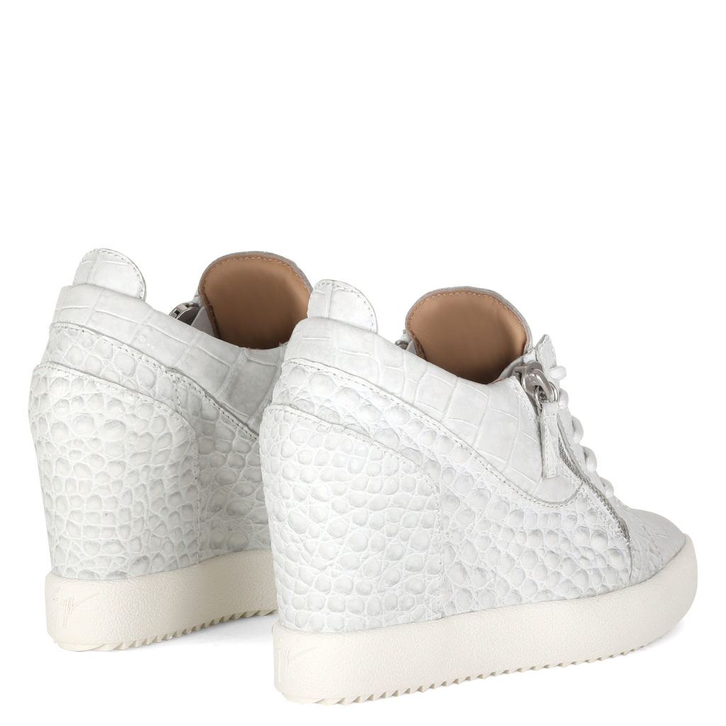 Giuseppe Zanotti ADDY WEDGE High Top Sneakers White (84943) (3)