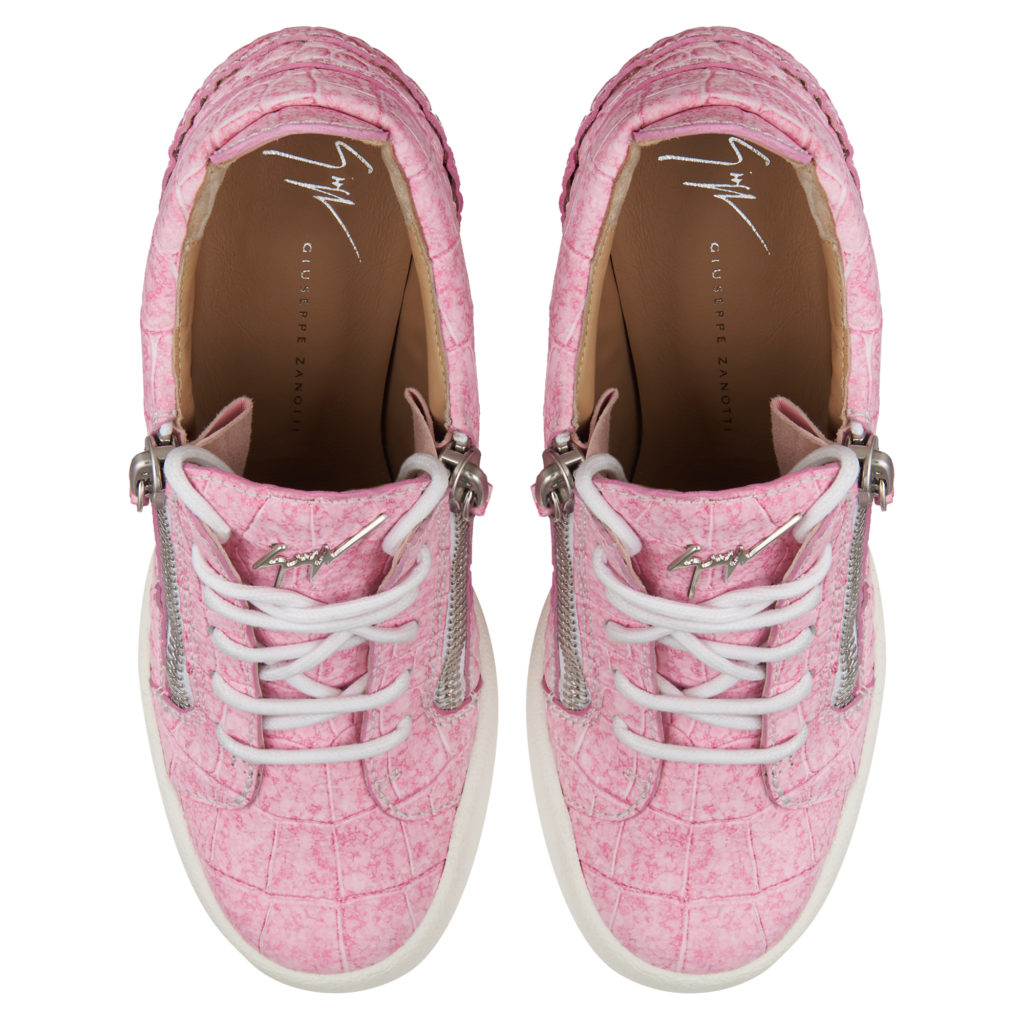 Giuseppe Zanotti ADDY WEDGE High Top Sneakers Pink (84512) (4)