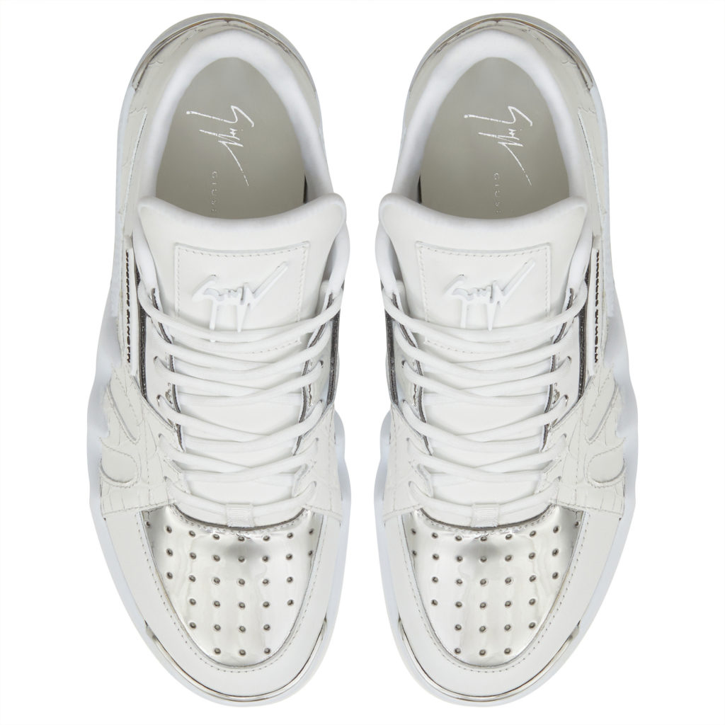 Giuseppe Zanotti TALON Low Top Sneakers Silver (72345) (4)