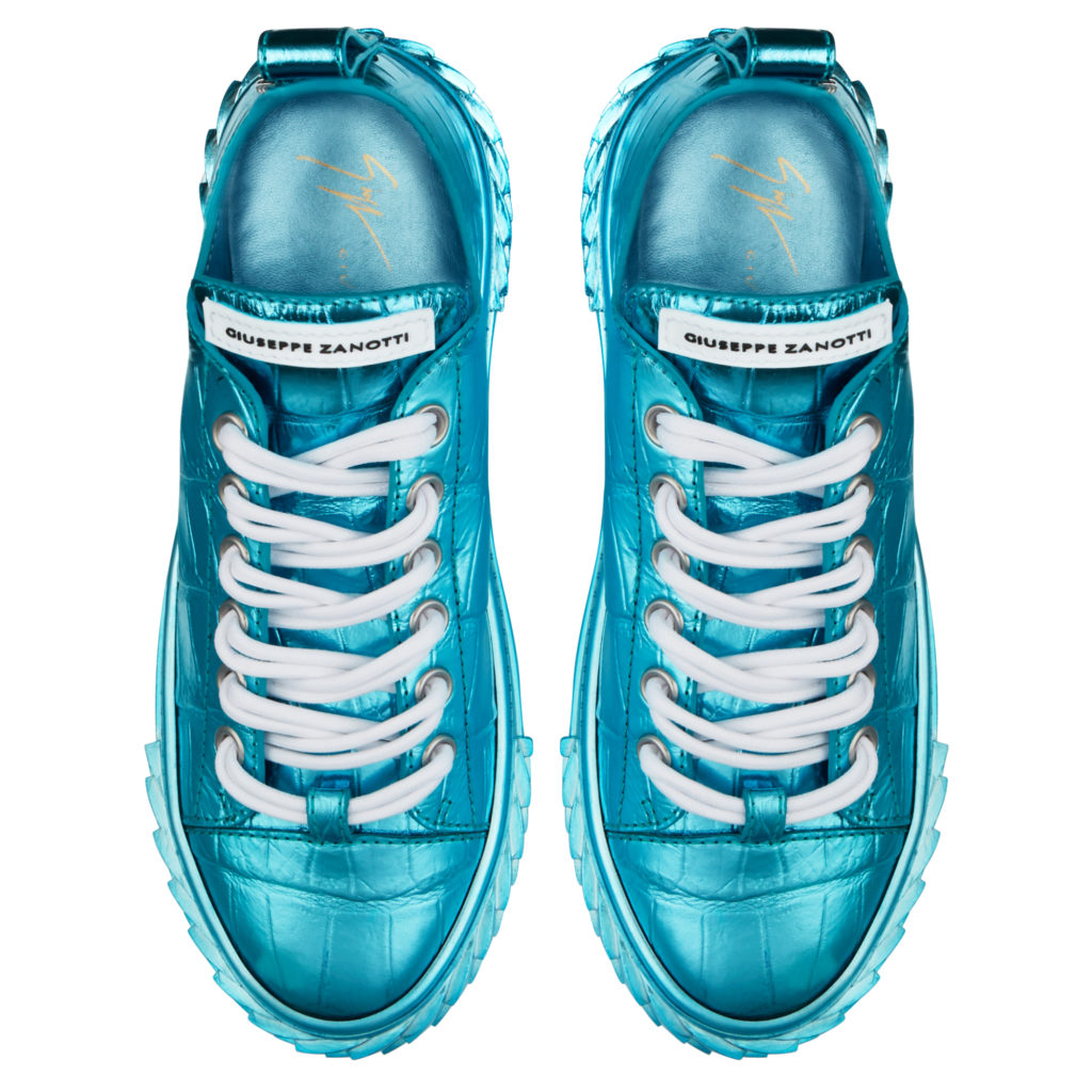 Giuseppe Zanotti BLABBER Low Top Sneakers Blue (82752) (4)