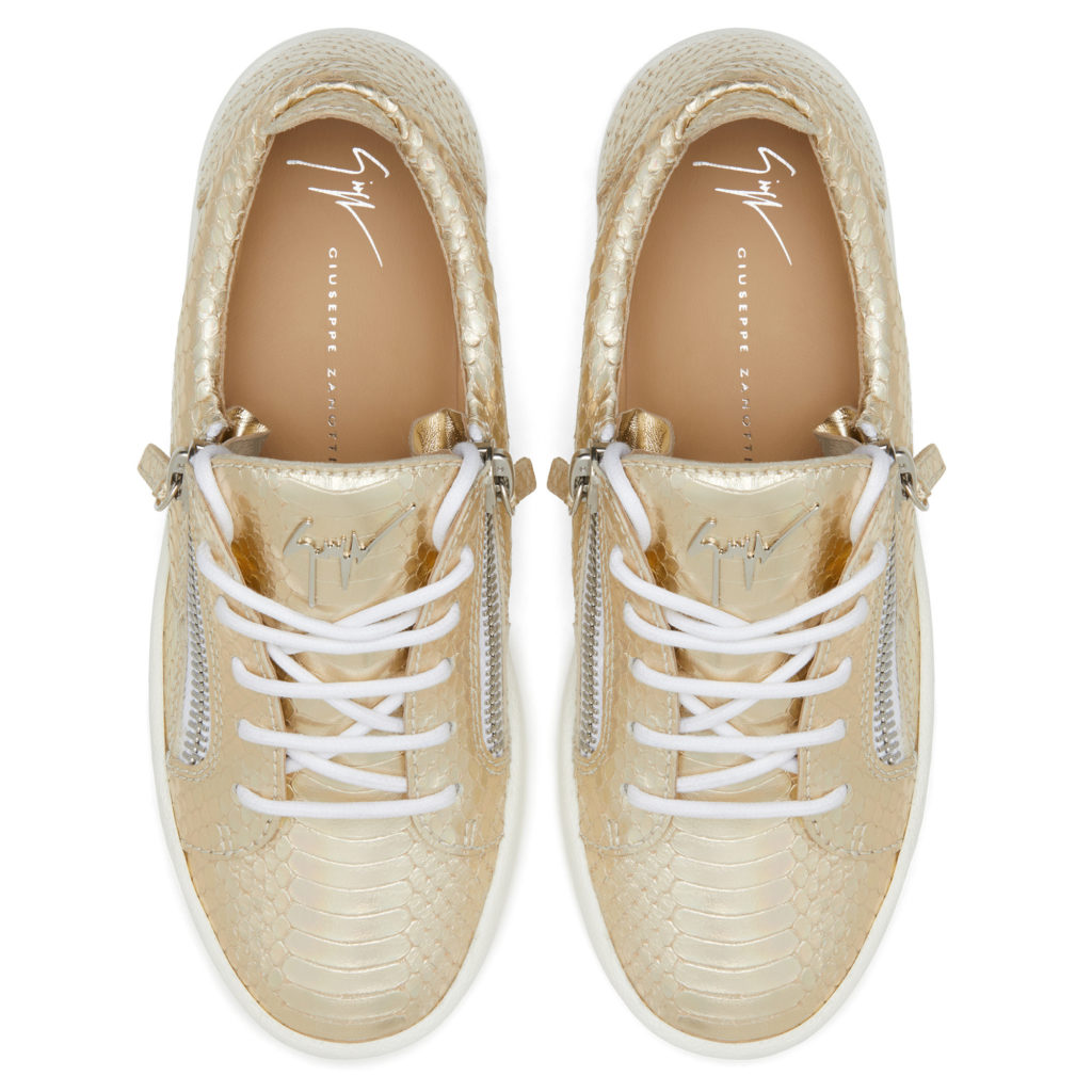 Giuseppe Zanotti GAIL Low Top Sneakers Gold (15200) (4)