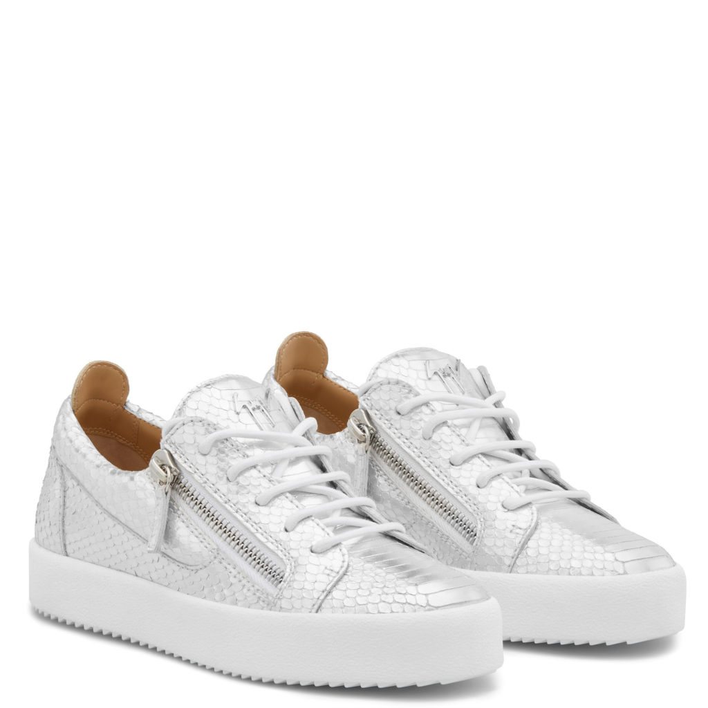 Giuseppe Zanotti GAIL Low Top Silver (15232)