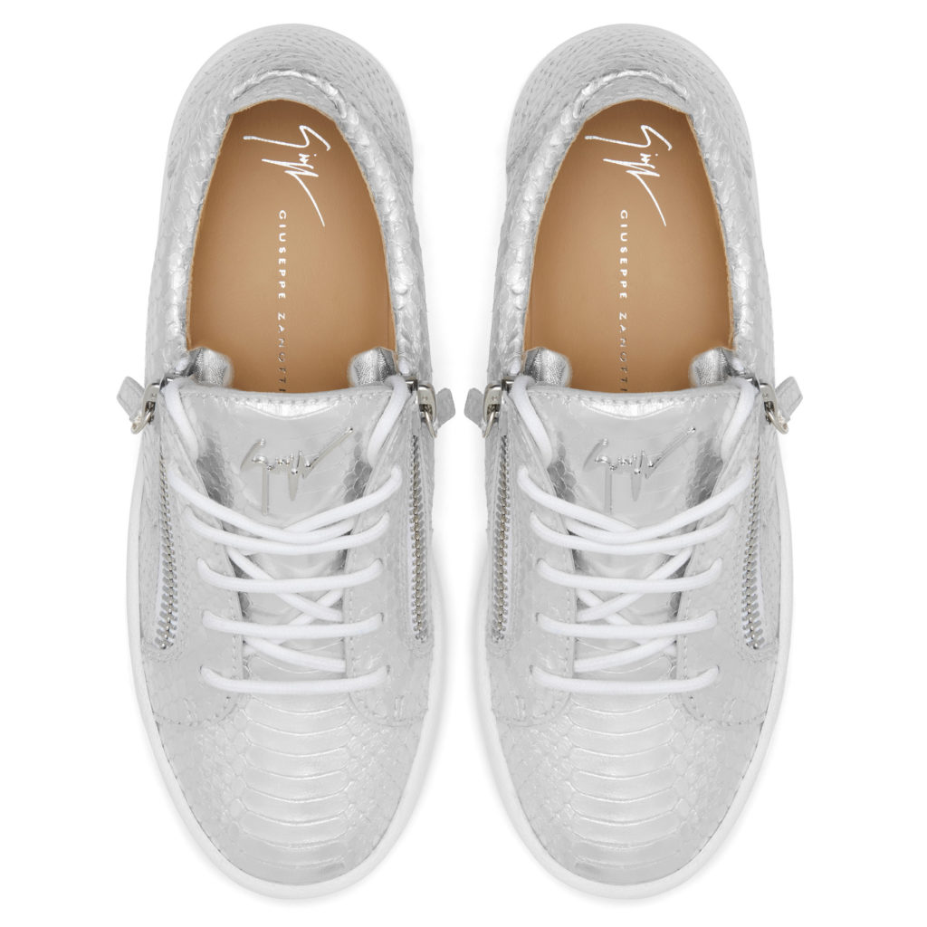 Giuseppe Zanotti GAIL Low Top Silver (15232) (4)