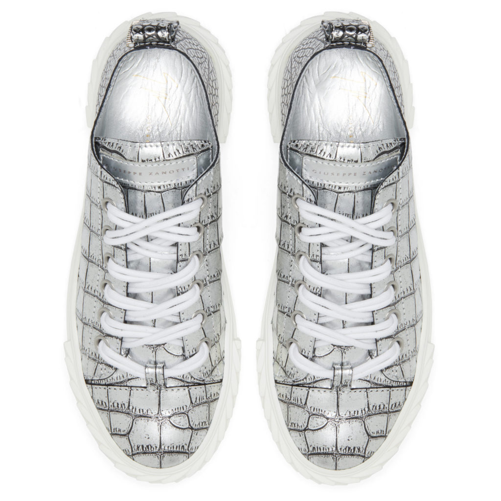 Giuseppe Zanotti BLABBER Low Top Sneakers Silver (25091) (4)