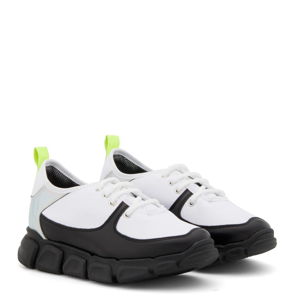 Giuseppe Zanotti MARSHMALLOW Low Top Black and white (18037)