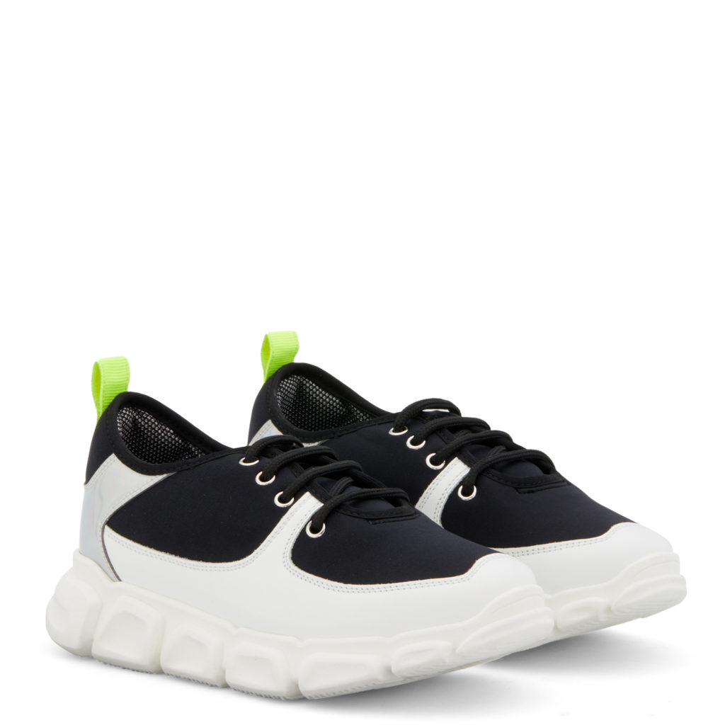 Giuseppe Zanotti MARSHMALLOW Low Top Black and white (18044)