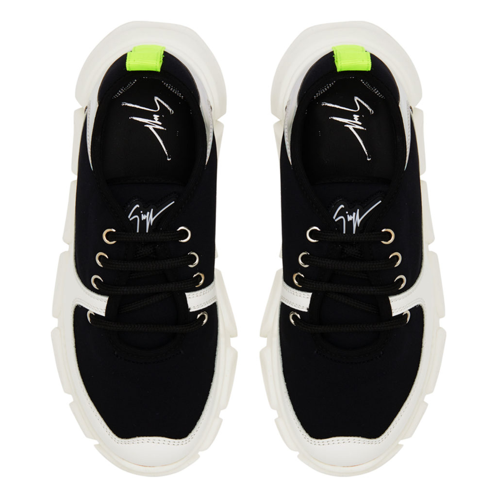 Giuseppe Zanotti MARSHMALLOW Low Top Black and white (18044) (4)