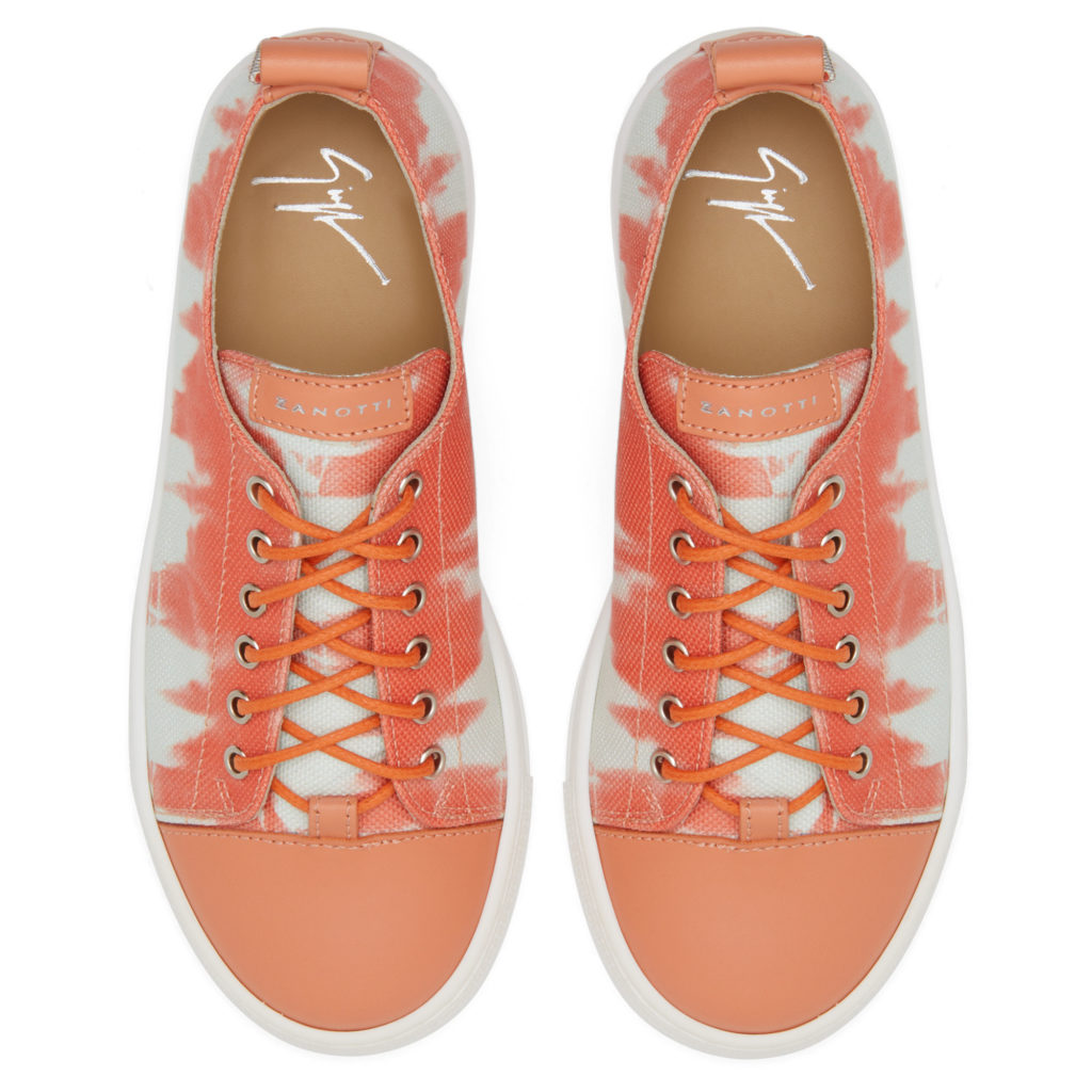 Giuseppe Zanotti PYIN Low Top Sneakers Orange (25219) (4)