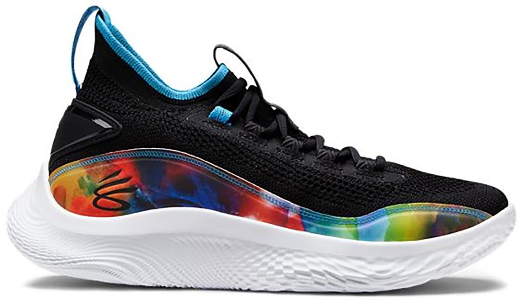 Under Armour Curry 8 Tie Dye Black Black/White-White (3024032-001)