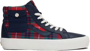 Vans Sk8-Hi Pocket LX-1 Baracuta Dress Blues/Tartan Plaid-Marshmallow (VN0A4UWX25I1)