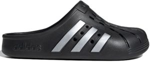adidas Adilette Clog Black Silver Core Black/Silver Metallic/Core Black (FY8969)