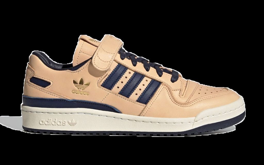 adidas Forum 84 Low Beige Blue Beige/Blue Thread-Gold Metallic (FY7792)