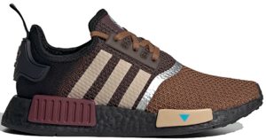 adidas NMD R1 Star Wars The Mandalorian (GS) Brown/Pale Nude/Maroon (GZ2745)