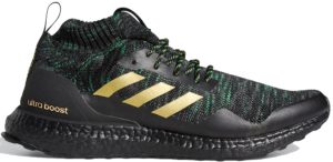 adidas Ultra Boost DNA Mid Von Miller Black/Collegiate Green/Gold Metallic (FZ5490)