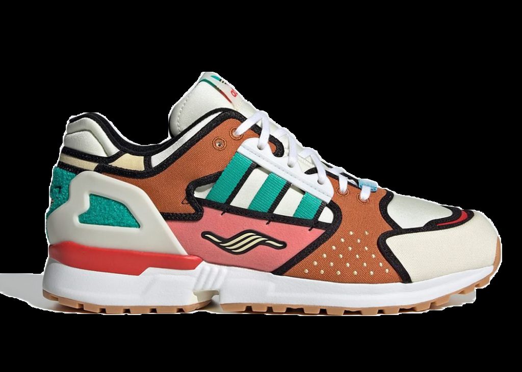 adidas ZX 10000 Simpsons Krusty Burger White/Brown/Pink (H05783)