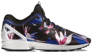 adidas  ZX Flux Floral Blue Blue Core Black/Bold Blue/Yellow (B34467)