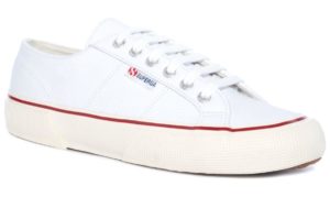 Superga 2490 Leather White red Flame (s27535)