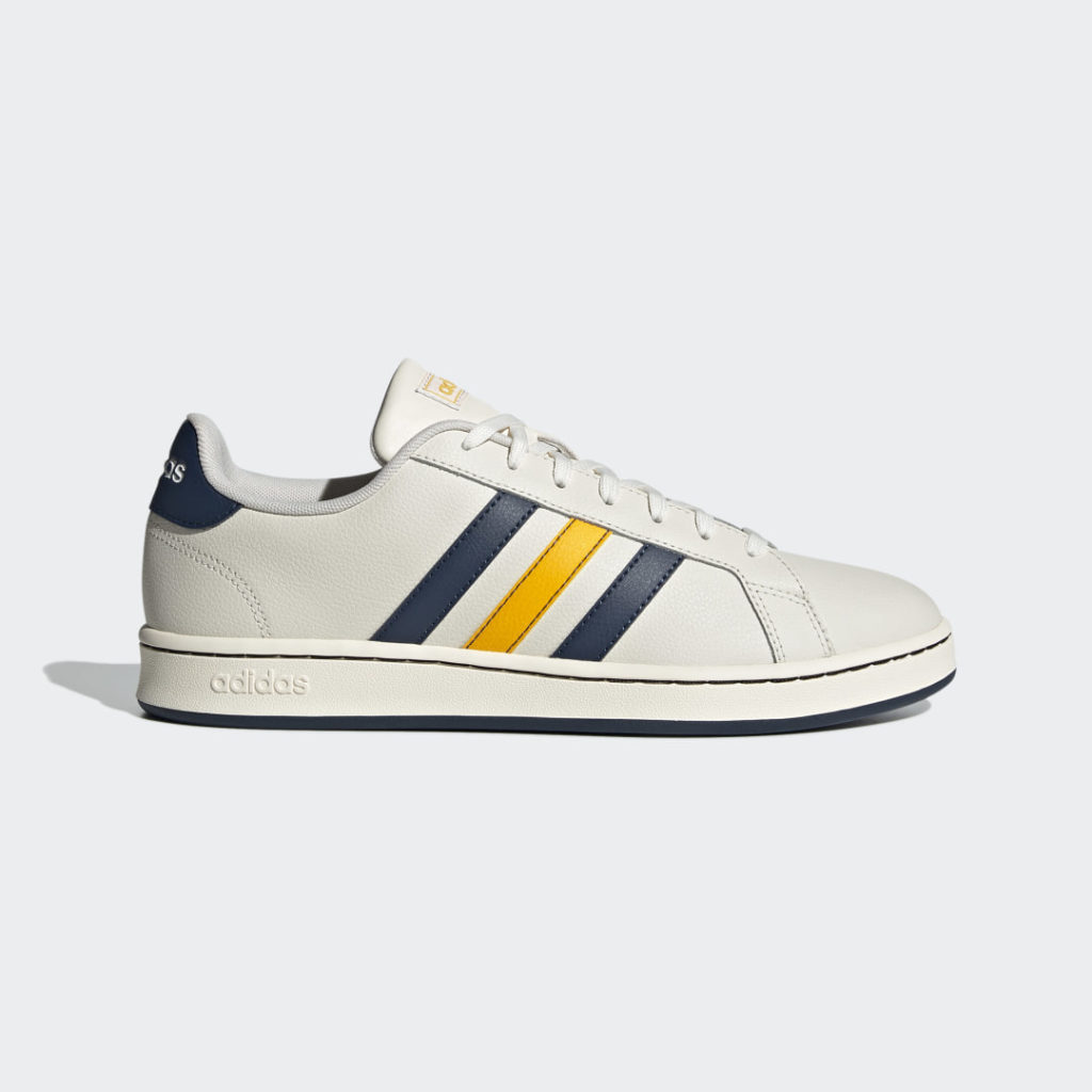 Adidas Grand Court Chalk White / Crew Navy / Crew Yellow (FY8195)