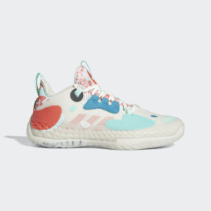 Adidas Harden Vol. 5 Futurenatural Orbit Grey / Bright Red / Clear Mint (FZ4405)