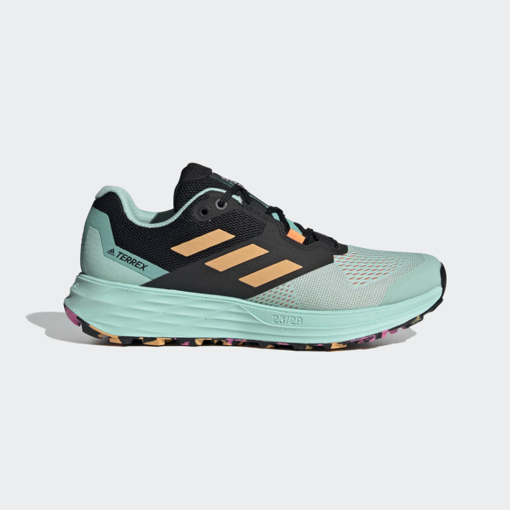 Adidas Terrex Two Flow Trail Running Clear Mint / Hazy Orange / Screaming Pink (FW2712)