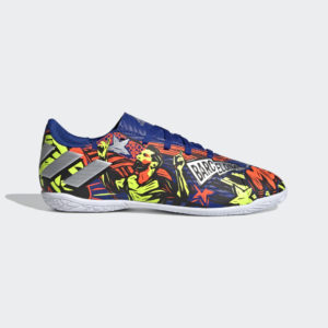 Adidas Nemeziz Messi 19.4 Indoor Voetbalschoenen Royal Blue / Silver Metallic / Solar Yellow (EH0601)