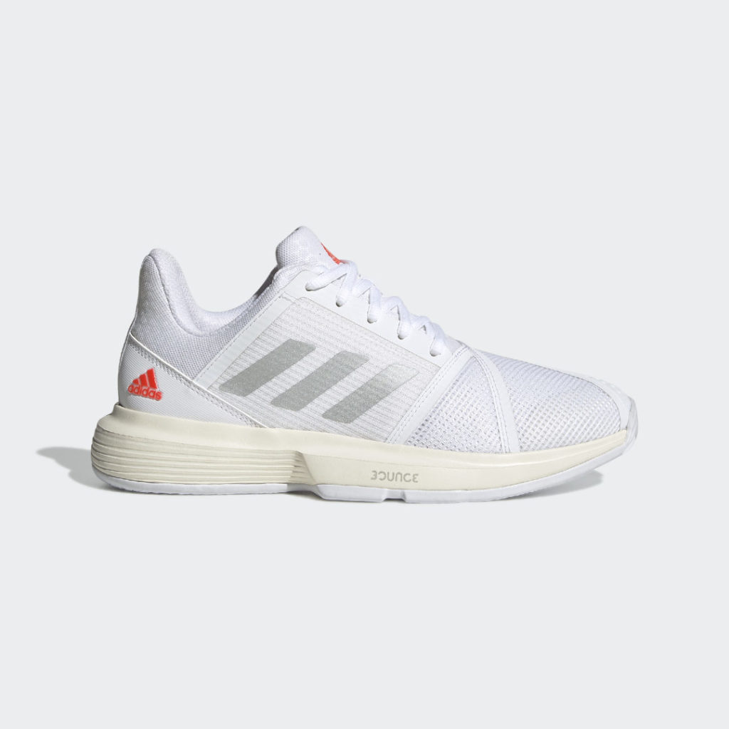 Adidas CourtJam Bounce Cloud White / Silver Metallic / Solar Red (H67702)