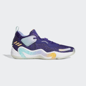 Adidas Donovan Mitchell D.O.N. Issue #3 Team Colleg Purple / Acid Orange / Halo Mint (H68046)