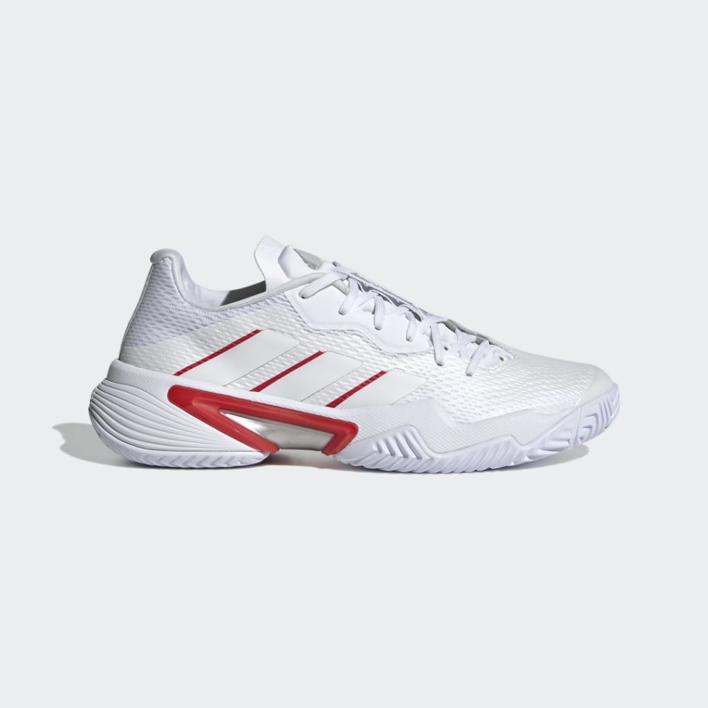 Adidas Barricade Tennis Shoes Cloud White / Silver Metallic / Grey Two (GW5034)