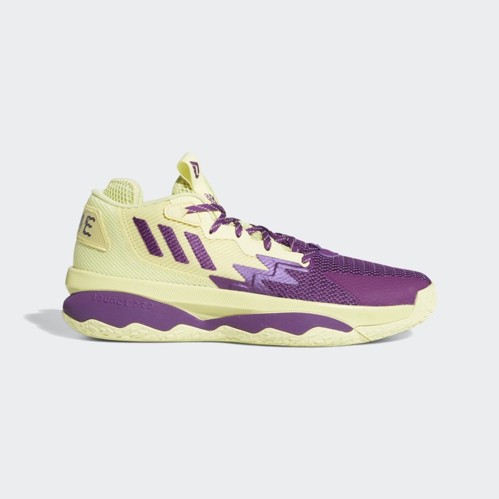 Adidas Dame 8 Yellow Tint / Glory Purple / Signal Green (GY0383)