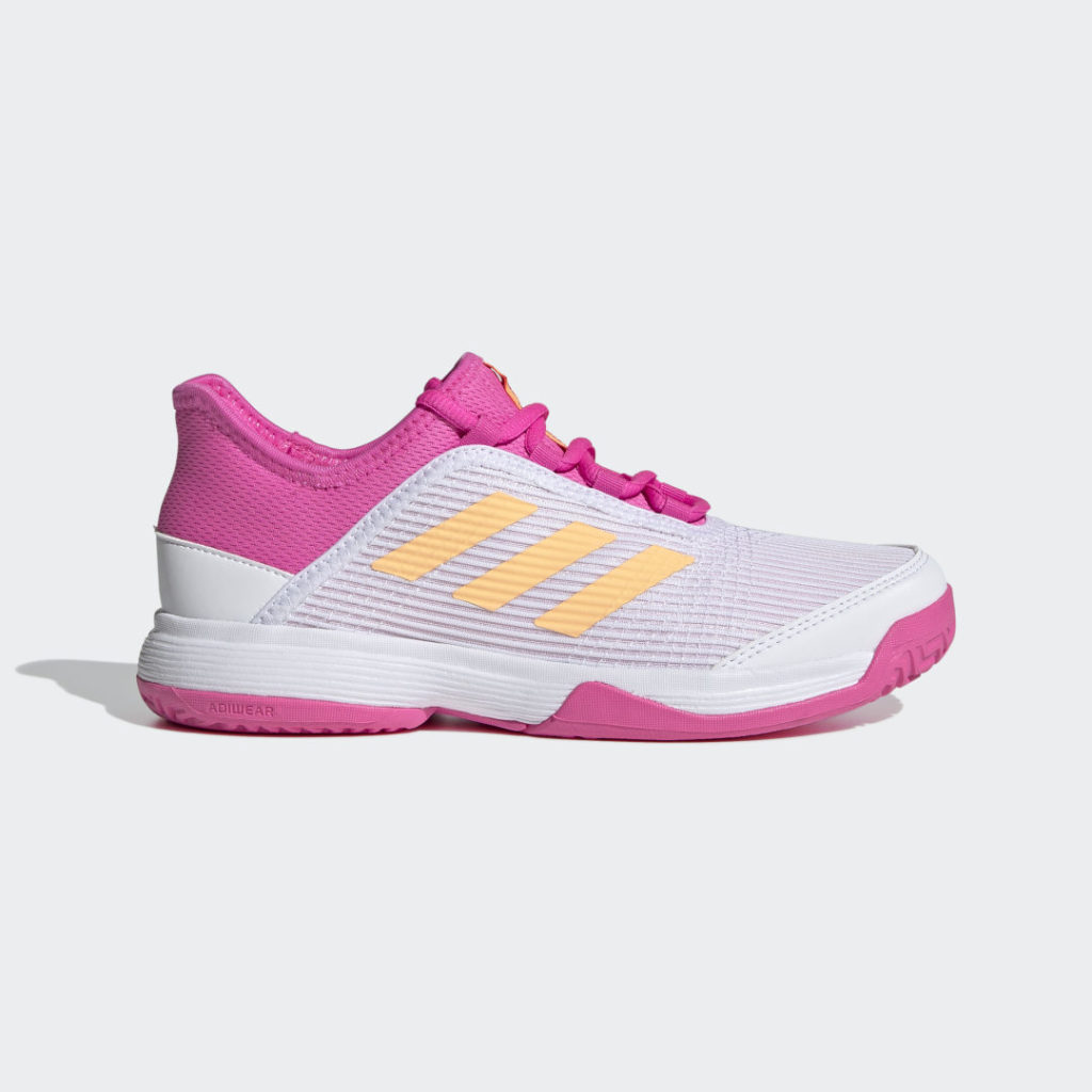 Adidas Adizero Club Tennis Shoes Cloud White / Acid Orange / Screaming Pink (FX1481)