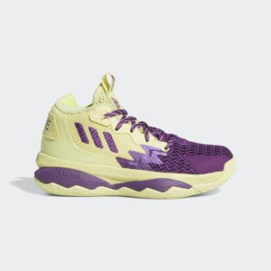 Adidas Dame 8 Yellow Tint / Glory Purple / Signal Green (GW3863)