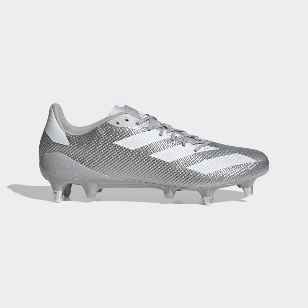 Adidas Rugby Adizero RS7 SG Silver Metallic / Cloud White / Grey Two (GX5390)