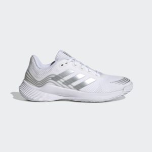 Adidas Novaflight Sustainable Volleyball Shoes Cloud White / Silver Metallic / Cloud White (GX8187)