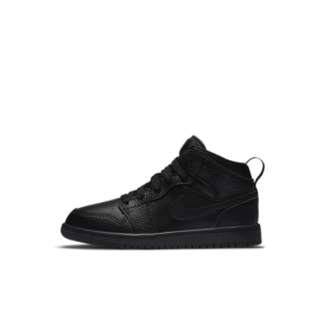 Jordan 1 Mid Younger Kids’ Black (640734-091)