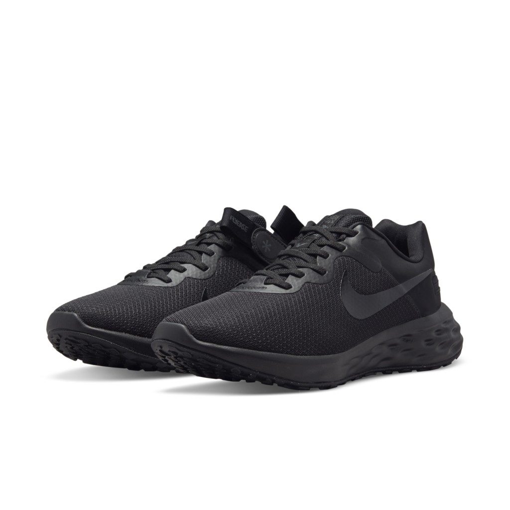 Nike Revolution 6 FlyEase Next Nature Easy On/Off Road Running Black 50% Sustainable Materials (DC8992-001)