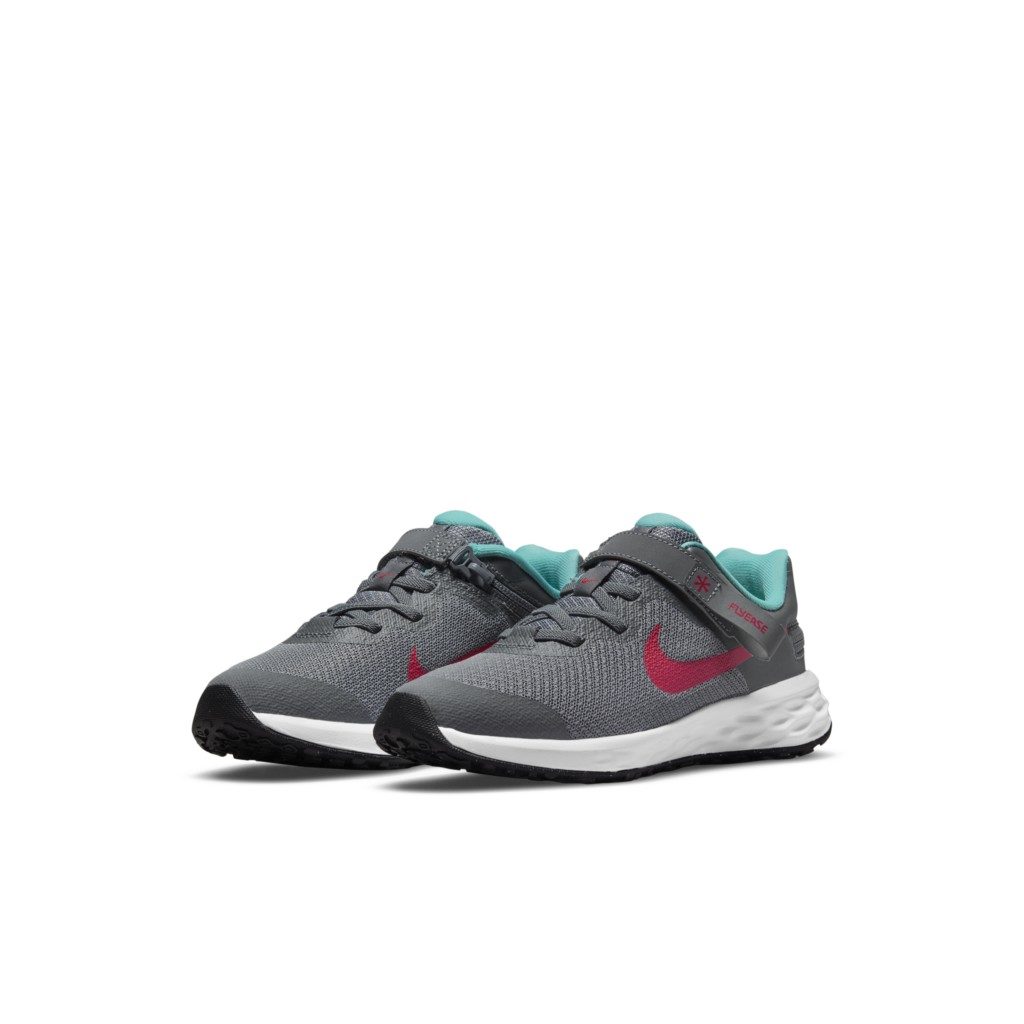 Nike Revolution 6 FlyEase Younger Kids’ Grey 50% Sustainable Materials (DD1114-006)