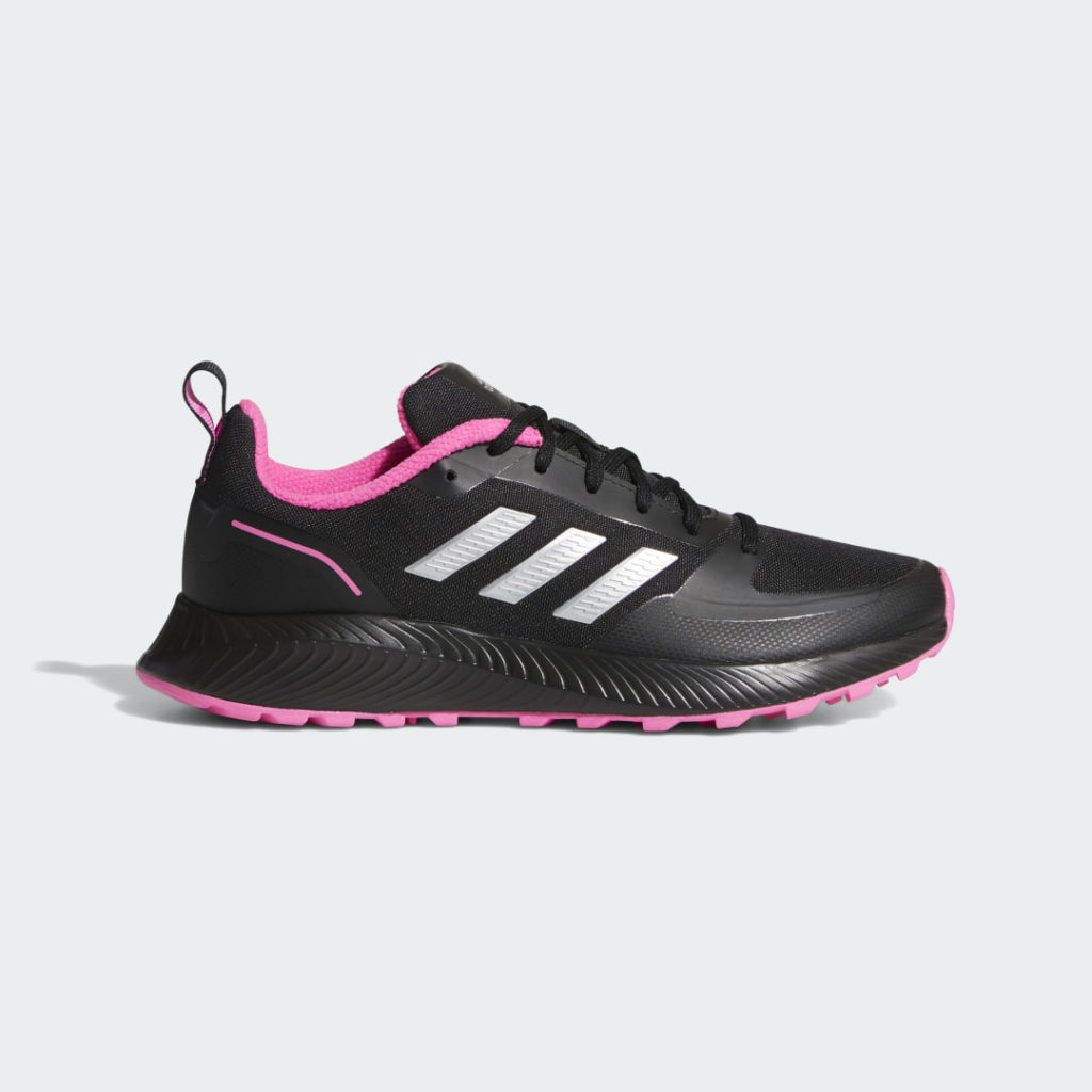 Adidas Run Falcon 2.0 TR Core Black / Silver Metallic / Screaming Pink (FZ3585)
