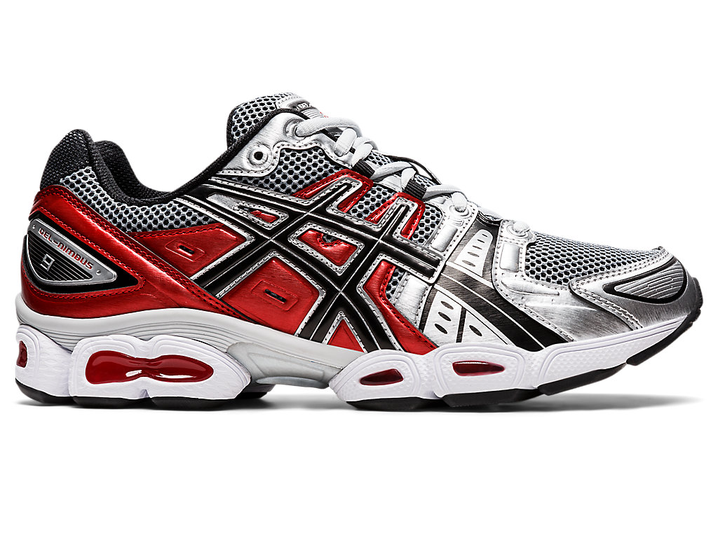 Asics GEL-NIMBUS™ 9 Pure Silver/Classic Red (1201A424.020)